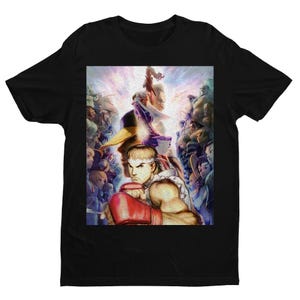 Maglietta unisex Alpha 3 Max Cover / Classico gioco arcade / Regali per lui, per lei, per i fan di Street Fighter e per i collezionisti