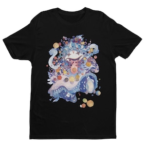 Quina Quen T-shirt: Yoshitaka Amano Art, Final Fantasy IX Unisex Tee