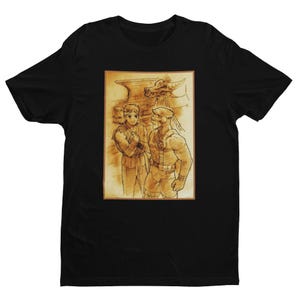 MVC2 Ending Ryu and Laser Eyes Premium Unisex T-shirt | Gifts for Him, Her, Gamers, and MVC Collectors