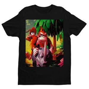 DKC2 Jungle Premium Unisex T-shirt | Character Art | Gifts for Him, Her, Game Collectors and Arcade Game Fans
