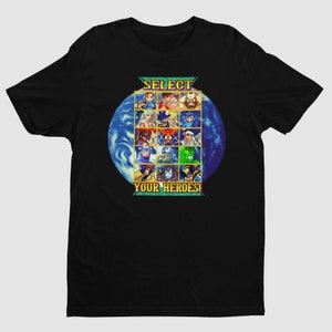 MVC Character Select Retro Classic Arcade Video Games Premium Unisex T-shirt | Gifts for Him, Her, Video Game Lovers, MVC Fan and Collectors