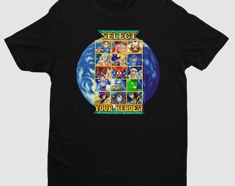 マーヴル・スーパーヒーローズ Tシャツ Lサイズ CAPCOM ビンテージ Retro Marvel vs Capcom 3 T-shirt (XS) | Mercari