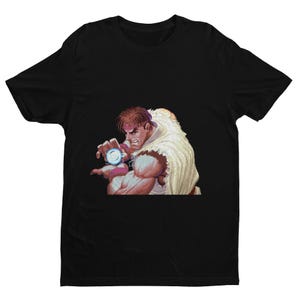 Ryu Fireball T-shirt: Street Fighter Character Art Tee