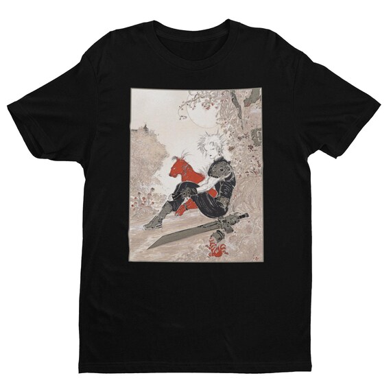 Final Fantasy VII T-shirt: Cloud & Red XIII, Yoshitaka Amano