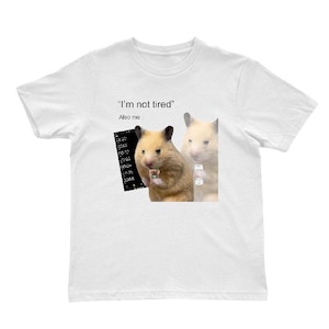 Frieden Hamster Meme Shirt , Dank meme Hamster , ich bin nicht müde Hamster Shirt , lustiges Hamster T-shirt , Meme Hamster Shirt