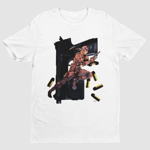 Metal Gear Solid Key Art Premium Unisex T Shirt | Exclusive Design | Gifts for Him, Her, MGS Gamers, Solid Snake Fans and Collectors