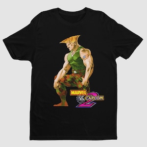 Guile MVC2 Classic Arcade Premium T-shirt | Gifts for Him, Her, Video Game Lovers, MVC Fan and Collectors