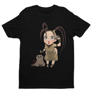 Chibi Ibuki & Racoon Ultra SF4 Premium Unisex T-shirt | Character Art | Gifts for Him, Her, Game Collectors and Arcade Game Fans