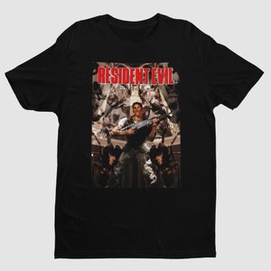 Resident Evil 1996 Cover Art Premium Unisex T Shirt | Gifts for Him, Her, Game Collectors and Resident Evil Fans