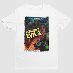 Resident Evil 3 Remake Premium Unisex T Shirt | Exclusive Vintage Retro Design | Gifts for Him, Her, Game Collectors and Resident Evil Fans