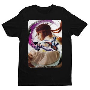 Street Fighter IV T-Shirt: Ryu, Juri, Chun-Li Arcade Art