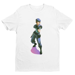Jill Valentines MVC2 Premium T-shirt V1 | Classic Arcade Fighting Game, Gifts for Him, Her, Gamers, and Collectors