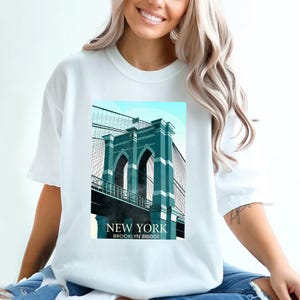 Koszulka New York 1 Comfort Colors® Vintage Aesthetic | Prezenty dla Niego, Dla Niej| Koszulka Game Day Roll Tide | Unisex | Crimson Tide | Koszulka retro