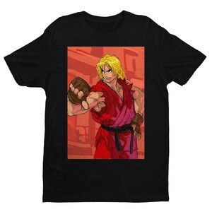 Ken Masters T-Shirt | Street Fighter III, Retro Arcade Art