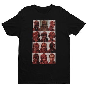 MGS Foxhound Profiles Premium Unisex T-shirt | Exclusive Design | Gifts for Him, Her, MGS Fans, Gamers and Collectors