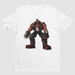 Final Fantasy VII OG Barret Wallace Key Art Premium Unisex T-shirt | OG Design | Gifts for Him, Her, Final Fantasy Fans and Collectors