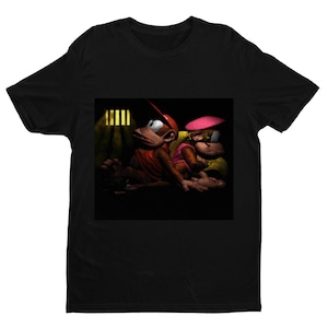 DKC2 Game Over T-shirt: Retro Arcade Art, Unisex Fit