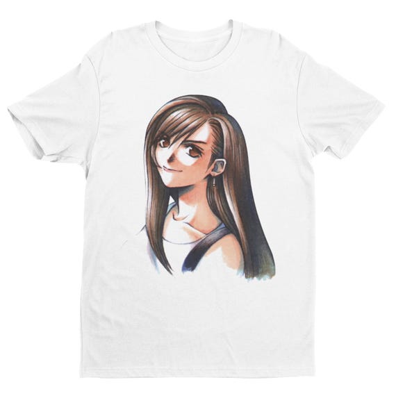 Tifa Portrait FF7 VII Premium Unisex T-shirt | Gifts for Him