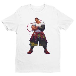 Ryu Music Fighter Premium Unisex T-shirt | Street Fighter | Gifts for Him, Her, Arcade Fighting Game Fans and Collectors