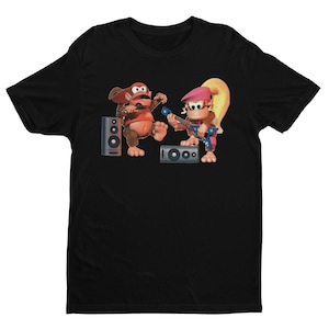Diddy & Dixie Jammin DKC2 Premium Unisex T-shirt | Character Art | Gifts for Him, Her, Gamers, and  Collectors