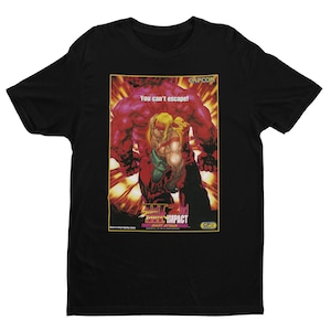 Alex VS Hugo Street Fighting Arcade Flyer Premium Unisex T Shirt | Gifts for Him, Her, Street Fighter Fans and Collectors