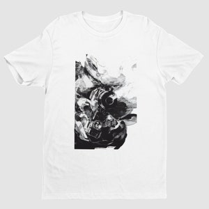 MGS Snake Shooting Key Art Premium Unisex T Shirt | Exclusive Design | Gifts for Him, Her, MGS Fans, Gamers, and Collectors