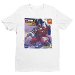 Ryu VS M Bison Dictator Street Fighter 3 Premium Unisex T-shirt | Gifts for Him, Her, Street Fighter Game Lovers and Collectors