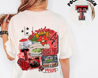Comfort Colors® Texas Tech University Collage Tee Front & Back Tee