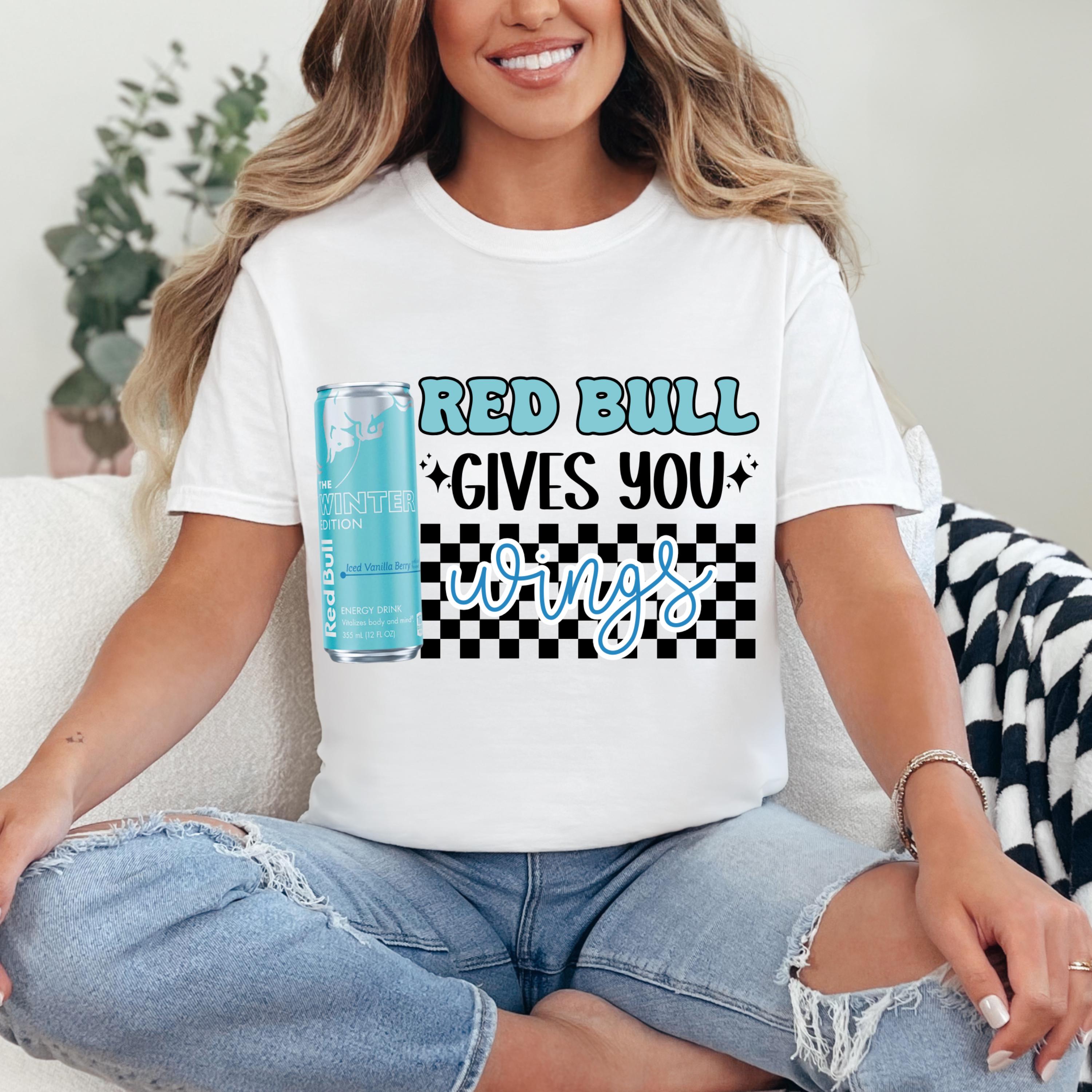 Red Bull Gives You Wings - Vanilla Berry Tee Or Crew