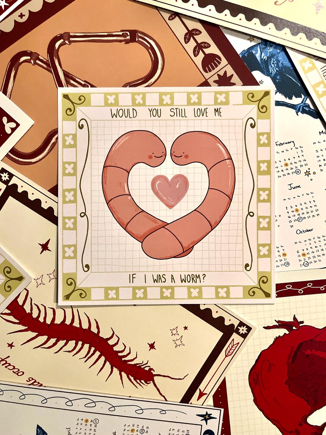 Would You Still Love Me If I Was a Worm | Square Art Print | 285 X 285 ...