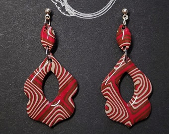 Orecchini a bottone Onda