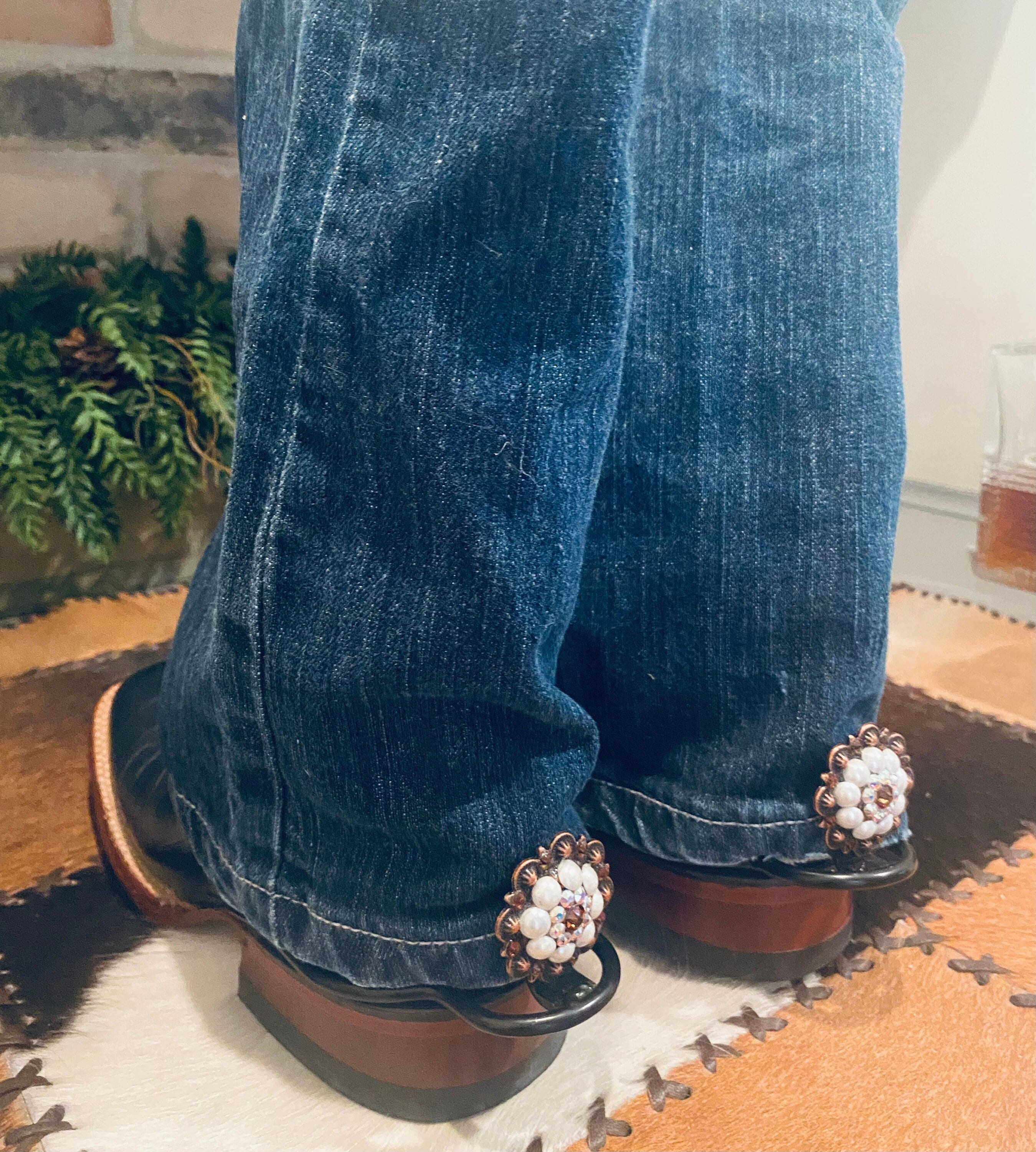 Hem Hikers-Pearl, AB, and Topaz 1.5 Inch on Copper