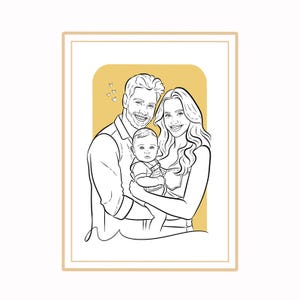 Paar Line Art Portrait, personalisierte Linie Zeichnung, Jubiläumsgeschenk, Verlobungsgeschenk, Hochzeitsgeschenk, Weihnachtsgeschenk, Valentinstaggeschenk