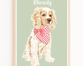 Custom Pet Portrait: Hand-Drawn Memorial Keepsake (Digital or Framed Artwork Available)