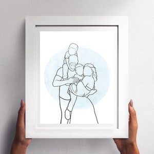 Couples Portrait, Line Artistic, Personalized Artwork, Minimalist Portrait, Gift for Him, Gift For Her, gift for boyfriend, Couple Gift zdjęcie 5