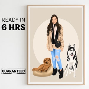 custom pet portrait, custom pet portrait, pet lover gift, faceless portrait, pet drawing, dog lover gift, cat lover gift, dog portrait, gift