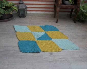 Tapis de bain au crochet - fait main