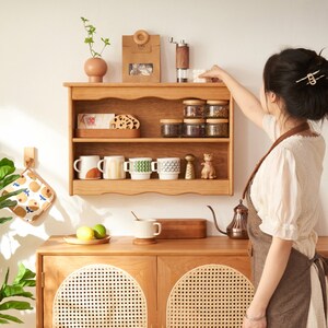 Coffee mug shelves, Tea cup shelf, Mug cubby,Wall mounted shelves