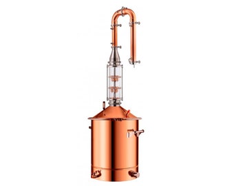 Destilador de hidrosol, fabricante de hidrosol fresco, destilación de vapor portátil de acero inoxidable para extracciones de hierbas, kit de destilación para uso casero