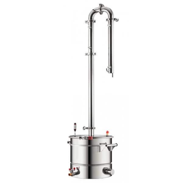 Hydrosol Distiller 23L Fresh Hydrosol Maker, Portable Stainless Steel Steam Distillation for Herb Extractions Distillation Kit for Homemade