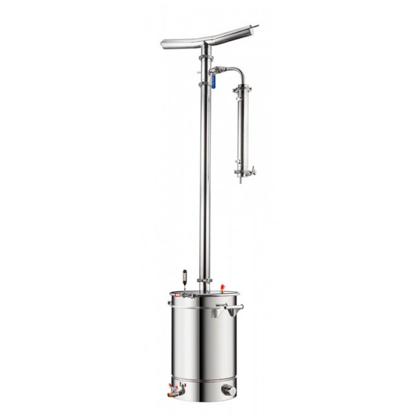 Hydrosol Distiller 37L Fresh Hydrosol Maker, Portable Stainless Steel Steam Distillation for Herb Extractions Distillation Kit for Homemade