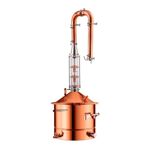 Copper Moonshine Still - Handcrafted Distillation Kit for Homemade Spirits and Liquor"