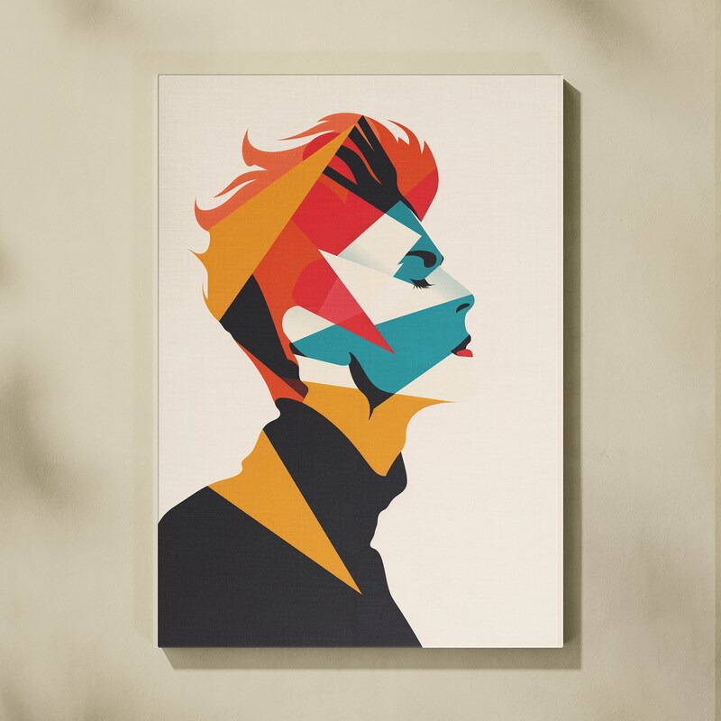 Onthewall David Bowie Di Becky Mann – Stampa Artistica 40x30 Cm Su Carta FSC 300g