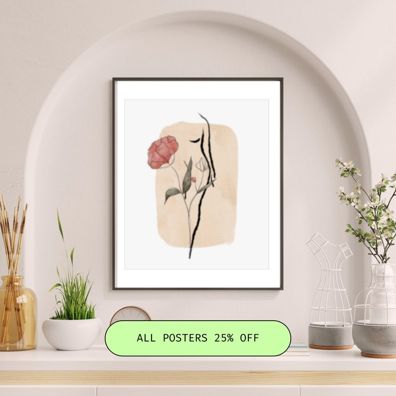 Colorful Red Flower Poster Bright Red Flower Poster, Vibrant Red