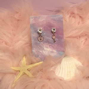 Lock and Key Earrings