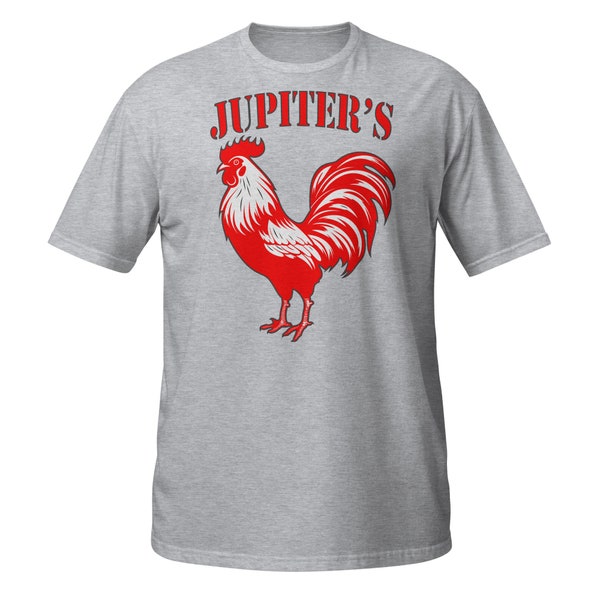 Jupiter's Cock T-Shirt - Funny, Spartan, Spartacus, Gladiator, Warrior, Rooster, Chicken, Soft, Gildan