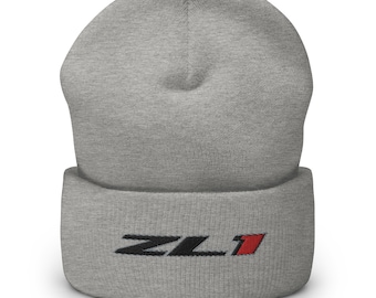 ZL1 Muscle Car Cuffed Beanie - American, Power, Performance, Warm, Hypoallergenic, Yupoong