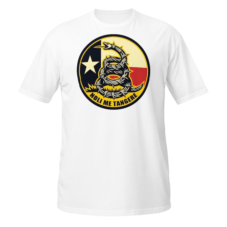 Texas Flag Noli Me Tangere Razor Wire Snake T-shirt - USA, America ...
