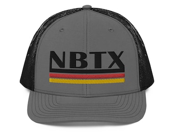 NBTX Trucker Cap - New Braunfels, Texas, Hill Country, Comal, Guadalupe, German, Richardson 112, Pre-Curved, Adjustable, Hat