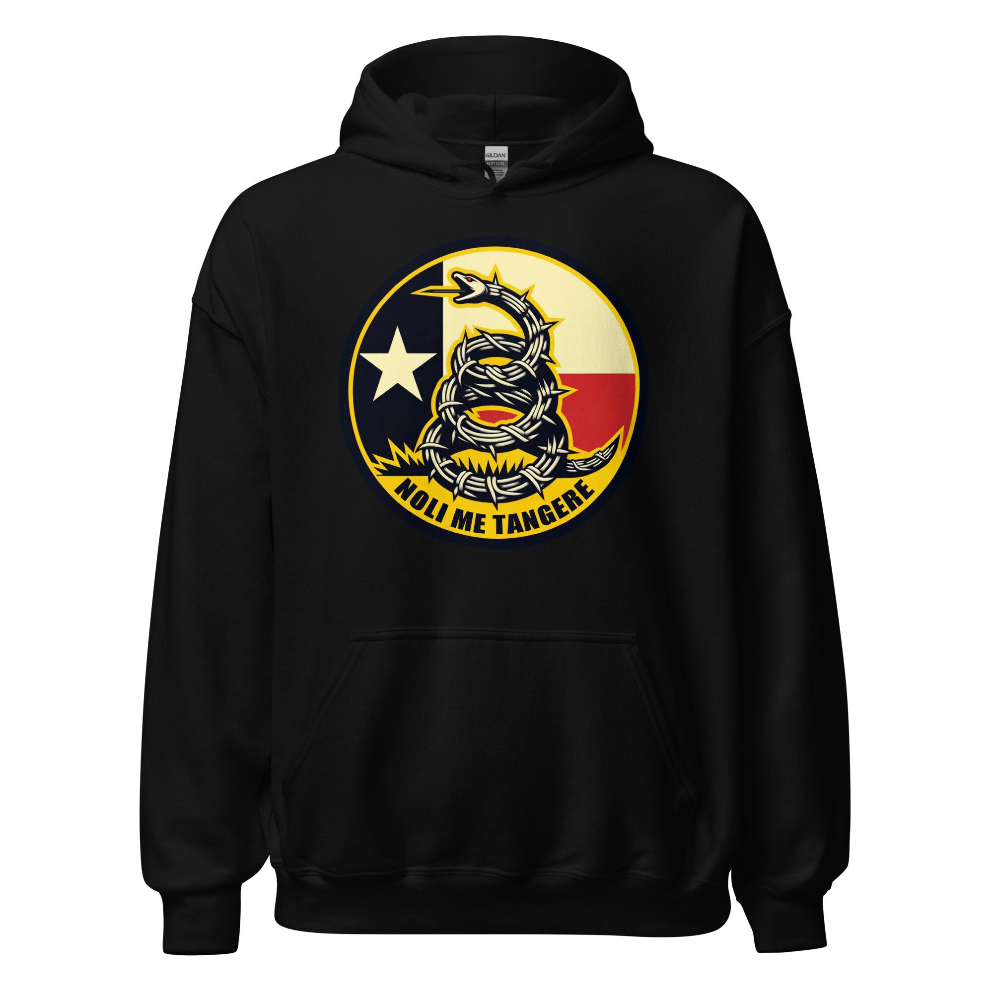 Texas Flag Noli Me Tangere Razor Wire Snake Hoodie USA, America ...